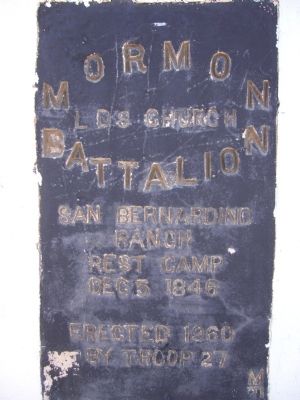 Mormon Battalion Marker. Click for full size. Mormon Battalion Marker image. Click for full size.