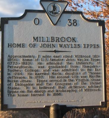 Millbrook Marker. Click for full size. Millbrook Marker image. Click for full size.
