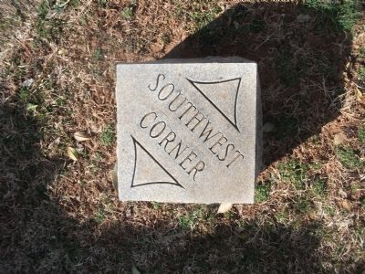 One of Four Markers in Cemetery Showing Original Position of Providence Church image. Click for full size.