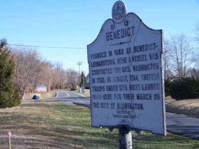 Benedict Marker as seen at Mill Creek Road / Benedict Avenue image. Click for full size.