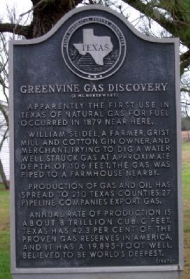 Greenvine Gas Discovery Marker image. Click for full size.