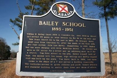 Bailey School Marker image. Click for full size.