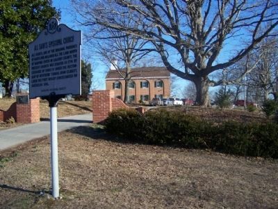 All Saints Episcopal Church and Marker image. Click for full size.