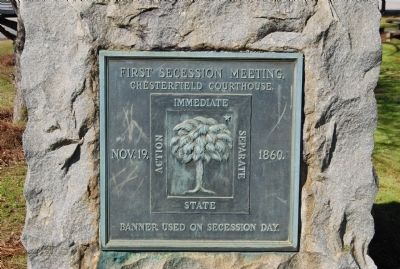 First Secession Meeting Marker. Click for full size. First Secession Meeting Marker image. Click for full size.