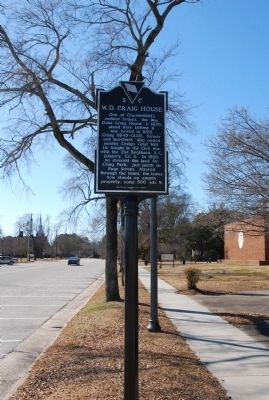 W. D. Craig House Marker. Click for full size. W. D. Craig House Marker image. Click for full size.