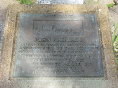 John P. Rhoads Marker. Click for full size. John P. Rhoads Marker image. Click for full size.