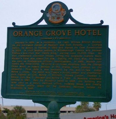 Orange Grove Hotel Marker image. Click for full size.