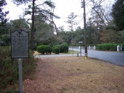 The Old Town Hall Marker as seen along West Carolina Avenue image. Click for full size.
