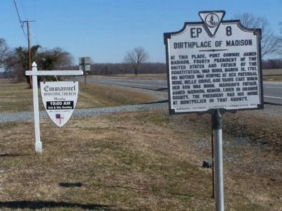 Birthplace of Madison Marker as seen along US 301 image. Click for full size.