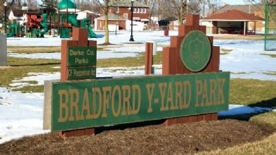 Bradford Y-Yard Park Sign image. Click for full size.
