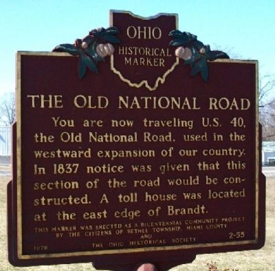 The Old National Road Marker image. Click for full size.