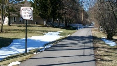 Thomas Cemetery Entrance Lane. Click for full size. Thomas Cemetery Entrance Lane image. Click for full size.