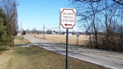 Thomas Cemetery Sign on Swailes Road. Click for full size. Thomas Cemetery Sign on Swailes Road image. Click for full size.