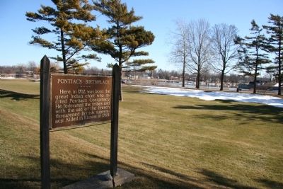 Pontiac Birthplace Marker. Click for full size. Pontiac Birthplace Marker image. Click for full size.