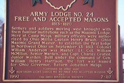 Army Lodge No. 24 Free and Accepted Masons image. Click for full size.