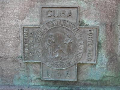 Spanish War Veterans Memorial Marker. Click for full size. Spanish War Veterans Memorial Marker image. Click for full size.