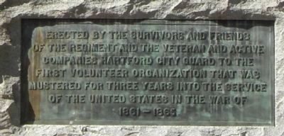 1st Conn. Heavy Artillery Memorial. Click for full size. 1st Conn. Heavy Artillery Memorial image. Click for full size.