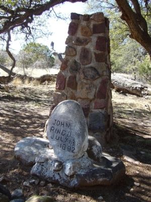 John Ringo Gravesite. Click for full size. John Ringo Gravesite image. Click for full size.