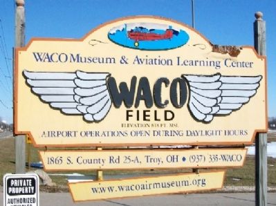 WACO Field Sign. Click for full size. WACO Field Sign image. Click for full size.