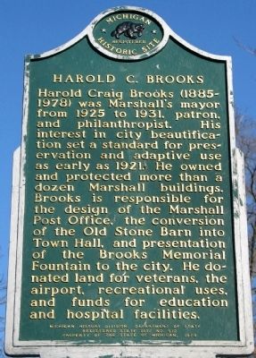 Harold C. Brooks / Fitch-Gorham-Brooks House Marker image. Click for full size.