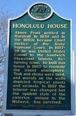 Honolulu House Marker. Click for full size. Honolulu House Marker image. Click for full size.