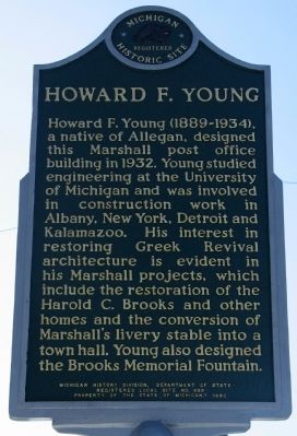Howard F. Young / Postmasters Marker. Click for full size. Howard F. Young / Postmasters Marker image. Click for full size.