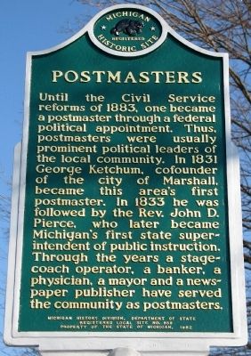 Howard F. Young / Postmasters Marker. Click for full size. Howard F. Young / Postmasters Marker image. Click for full size.