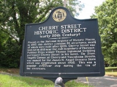 Cherry Street Historic District Marker image. Click for full size.