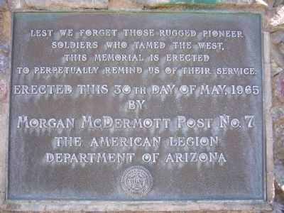 Rugged Pioneer Soldiers Marker. Click for full size. Rugged Pioneer Soldiers Marker image. Click for full size.