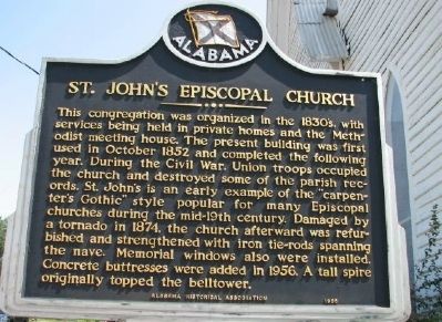 St. John's Episcopal Church Marker image. Click for full size.