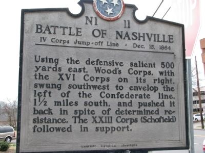 Battle of Nashville Marker. Click for full size. Battle of Nashville Marker image. Click for full size.
