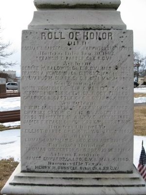 Litchfield Soldiers Memorial. Click for full size. Litchfield Soldiers Memorial image. Click for full size.