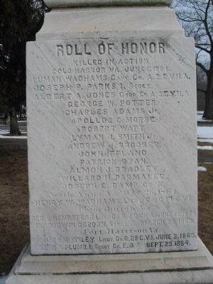 Litchfield Soldiers Memorial. Click for full size. Litchfield Soldiers Memorial image. Click for full size.