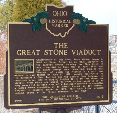 The Great Stone Viaduct Marker. Click for full size. The Great Stone Viaduct Marker image. Click for full size.