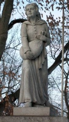 Elizabeth Zane Statue. Click for full size. Elizabeth Zane Statue image. Click for full size.