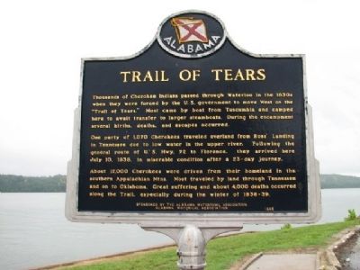 Trail of Tears Marker. Click for full size. Trail of Tears Marker image. Click for full size.