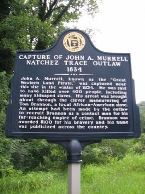 Capture of John A. Murrell Marker image. Click for full size.
