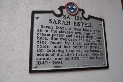 Sarah Estell Marker image. Click for full size.