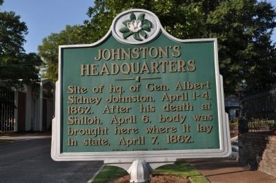 Johnston's Headquarters Marker. Click for full size. Johnston's Headquarters Marker image. Click for full size.