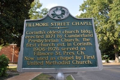 Fillmore Street Chapel Marker. Click for full size. Fillmore Street Chapel Marker image. Click for full size.