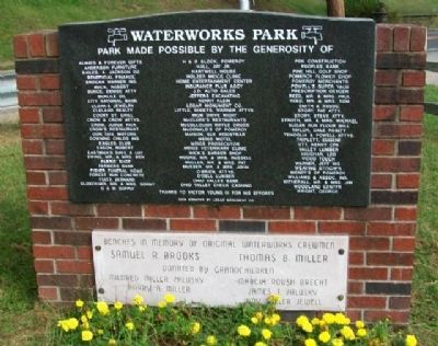 Waterworks Park Sponsors. Click for full size. Waterworks Park Sponsors image. Click for full size.