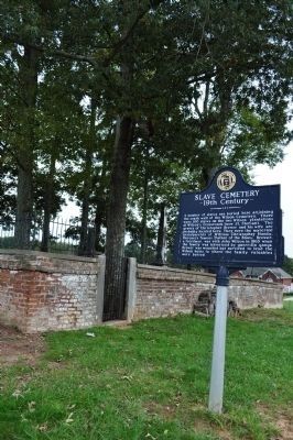 Slave Cemetery 19th Century Marker image. Click for full size.