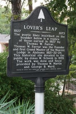 Lover’s Leap Marker. Click for full size. Lover’s Leap Marker image. Click for full size.