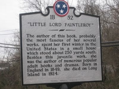 "Little Lord Fauntleroy" Marker image. Click for full size.