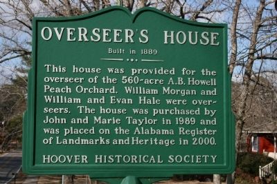 Overseer’s House Marker. Click for full size. Overseer’s House Marker image. Click for full size.