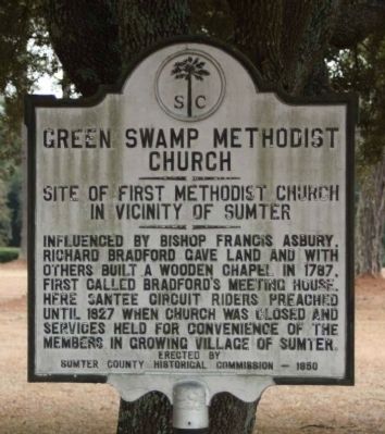 Green Swamp Methodist Church Marker image. Click for full size.