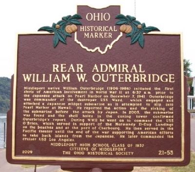Rear Admiral William W. Outerbridge Marker image. Click for full size.
