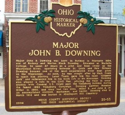Major John B. Downing Marker image. Click for full size.