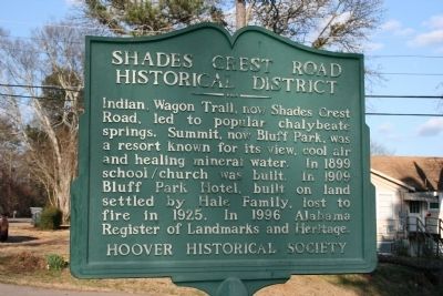 Shades Crest Road Historical District Marker image. Click for full size.