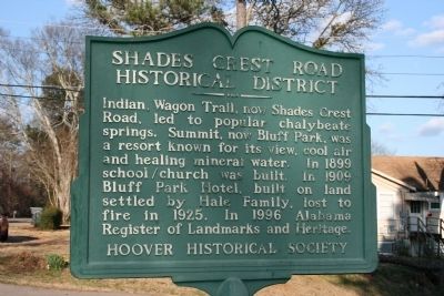 Shades Crest Road Historical District Marker image. Click for full size.
